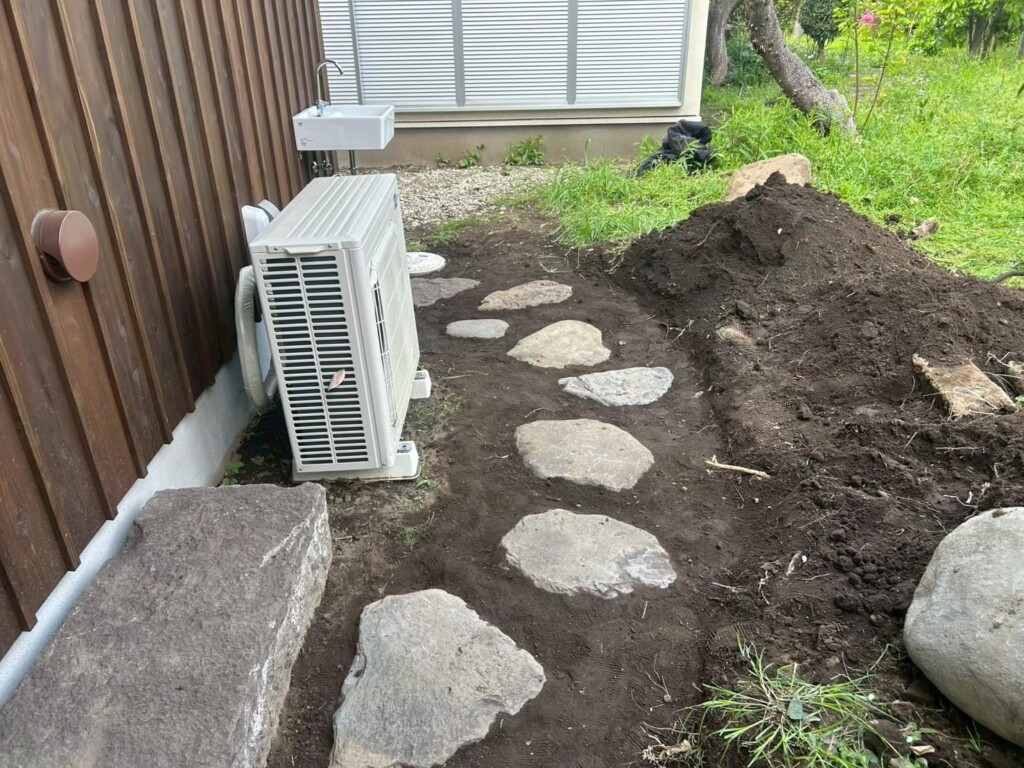 飛び石、沓脱石